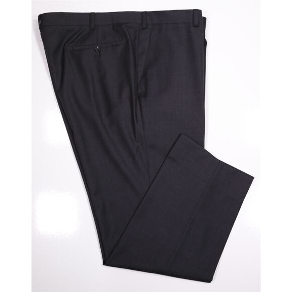 Custom Made Charcoal Gray Super 220's Wool & Cashmere Dress Pants 42x30 - Picture 1 of 7